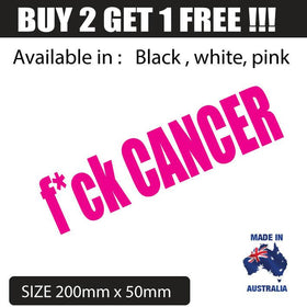 fck Cancer Car Sticker  decal