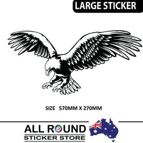 Large Eagle sticker decal for boat, car , camper, RV Motorhome 570mm