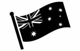 AUSTRALIAN FLAG sticker decal RV Motorhome, 4X4, Boat , Caravan