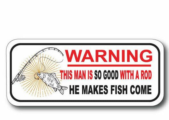 FUNNY OFD FISHING STICKER DECAL FOR , CAR , BOAT 4X4 CARAVAN