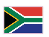 6 X South African Flag Decal sticker bumper sticker 140mm x 95mm