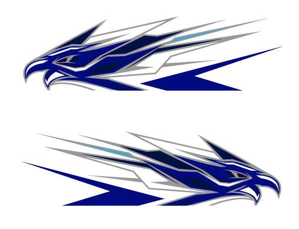 1200mm Abstract Eagle sticker decal vehicle, motorhome, truck, racing car, camper van stripe - Mega Sticker Store