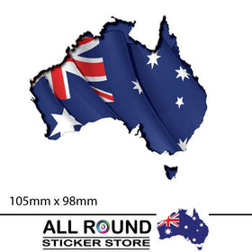 Australian map car sticker