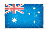 Australian Flag Vintage Stickers
