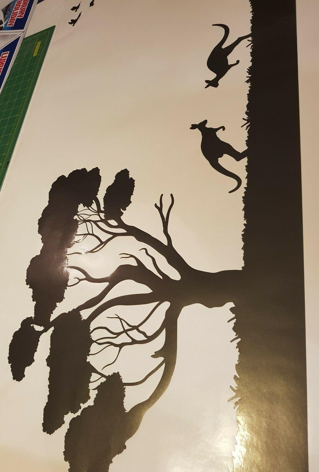 Australian Kangaroo Landscape Sticker for Cars, RVs