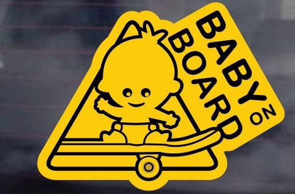 Baby on Board - Skateboard car sticker decal