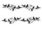 Birds on a Wire Vehicle Stripe Decals, Vinyl Stickers for Caravan Motorhome