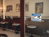 6 PACK Warning CCTV Security Surveillance Camera Sticker Sign 100mm x 80mm - Mega Sticker Store