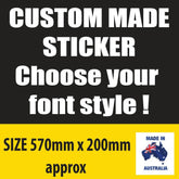 Custom Caravan RV 4WD Vinyl Decal Sticker: Personalize Your Ride!