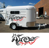 [Best Selling Trending Australian Custom Horse Trailer Decal: 1300mm Wide Stripe Design for Float & Caravan Decoration