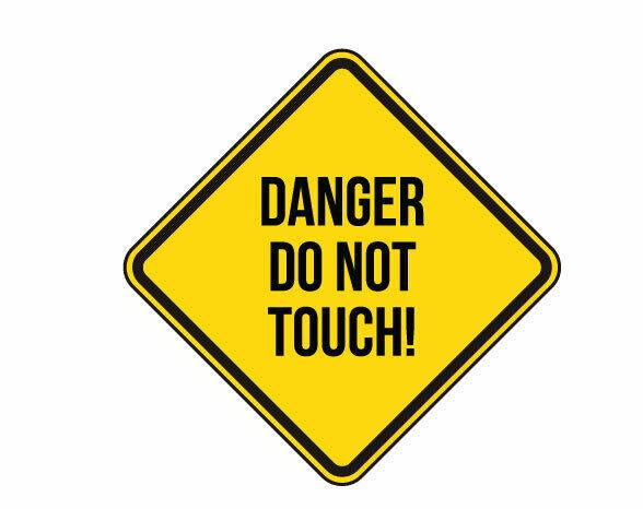 [Danger do not enter sticker