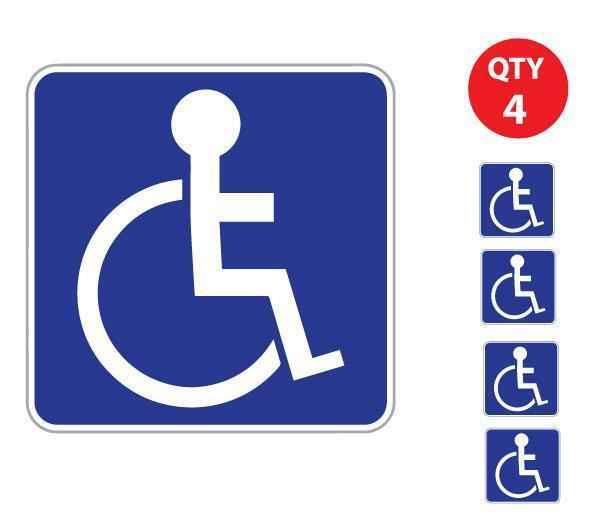 Disabled Car Sticker - Essential for Accessible Parking - Mega Sticker Store