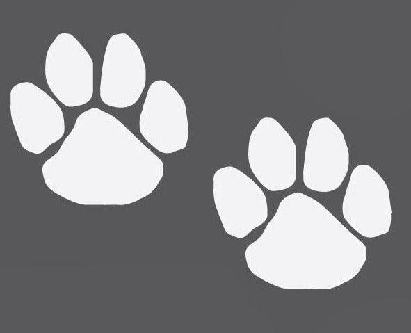 Dog Cat Paw Print Decal Set - High-Quality Vinyl Stickers for Vehicles”