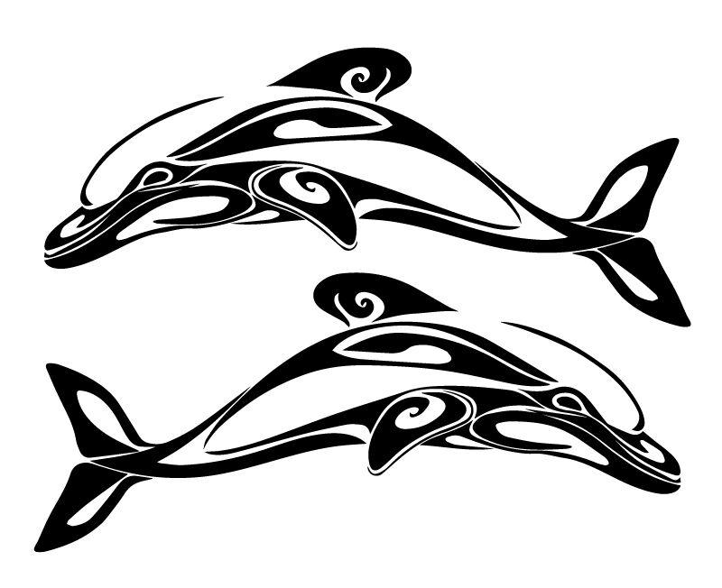 Dolphin car sticker boat decal