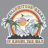 Follow your heart vanlife Van Motorhome vehicle sticker decal retro hippy - Mega Sticker Store