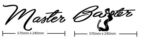 Funny Fishing sticker Master Baitor for boat