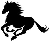 [Galloping Horse Vinyl Decal Large, Horse Float Vehicle Sticker for Ute 4WD Truck, Running Horse Silhouette