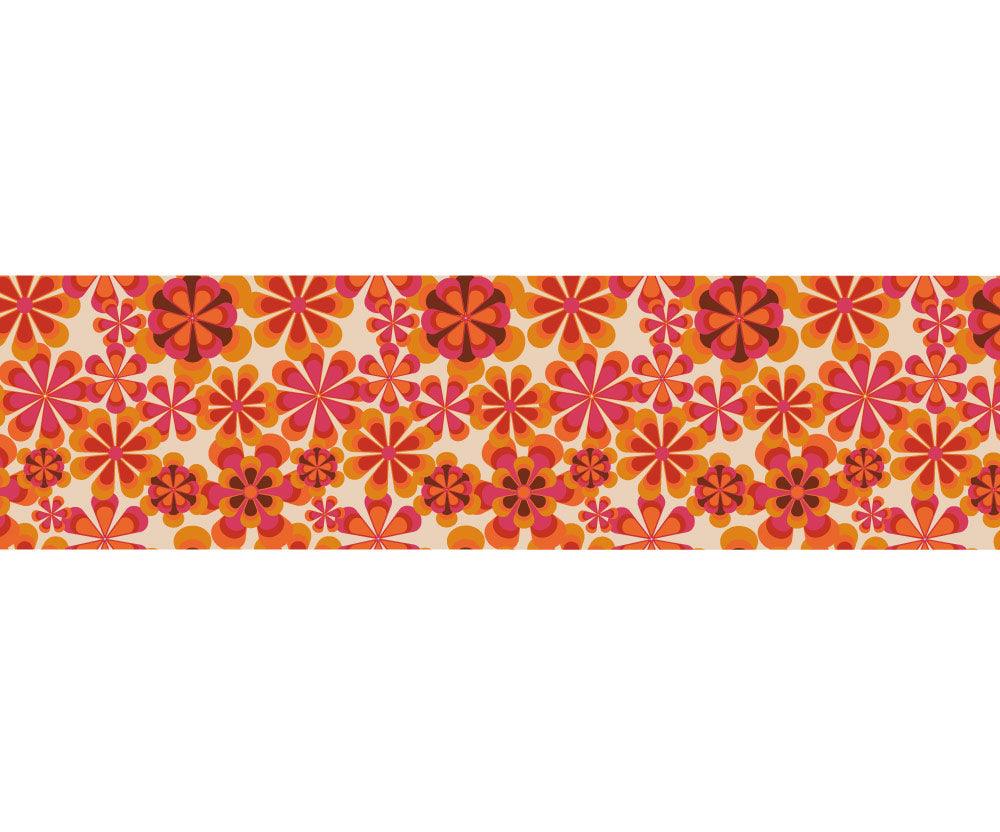 Hippy Flower pattern Pinstripe vehicle sticker decal car motorhome van life 4x4 4wd stripe graphic - Mega Sticker Store