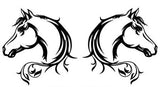 Horse Head Decals vehicle horse float sticker vinyl