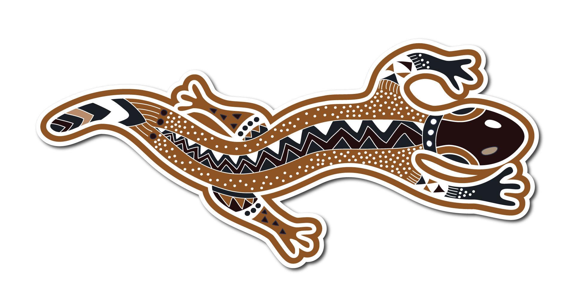 Abstract Gecko Sticker decal car , camper, RV Motorhome, 4x4 ,patterned - Mega Sticker Store