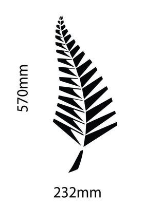 NZ Fern New Zealand fern 570mm x 232mm sticker decal, car motorhome boat camper