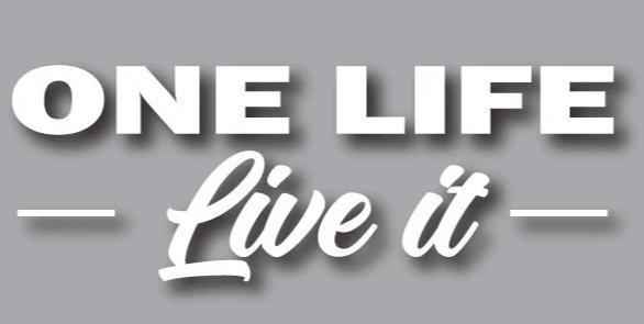 One Life Live It, Large sticker Decal for car, motorhome, 4X4