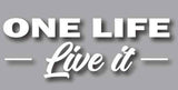 One Life Live It, Large sticker Decal for car, motorhome, 4X4