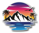 Colorful Palm Tree Decal for Vehicle