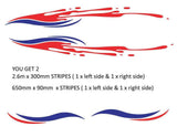 Sleek Vehicle Stripe Decal for Boats, RVs, Motorhomes & Large Vehicles - Custom Design 002