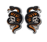 Skull snake rider -biker-helmet-motorcycle--sticker-decal-car-,-laptop,-bike,-skateboard, - Mega Sticker Store