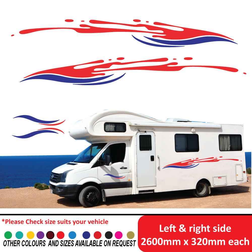Sleek Vehicle Stripe Decal for Boats, RVs, Motorhomes & Large Vehicles - Custom Design 002