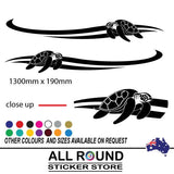 Stripes with turtle for boat, caravan , Ute , car , vehicle , trailer, motorhome - Mega Sticker Store