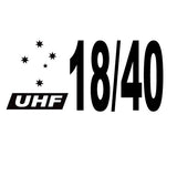 UHF 18 40 Vinyl sticker decal for Australian Travellers, RV Motorhome, caravan - Mega Sticker Store