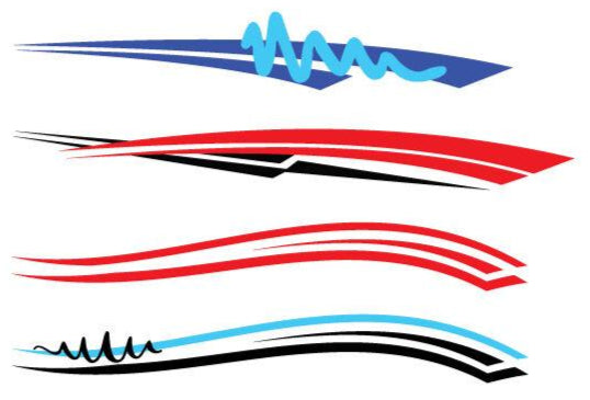 Vehicle side stripe for boat or motorhome or car Sticker Store