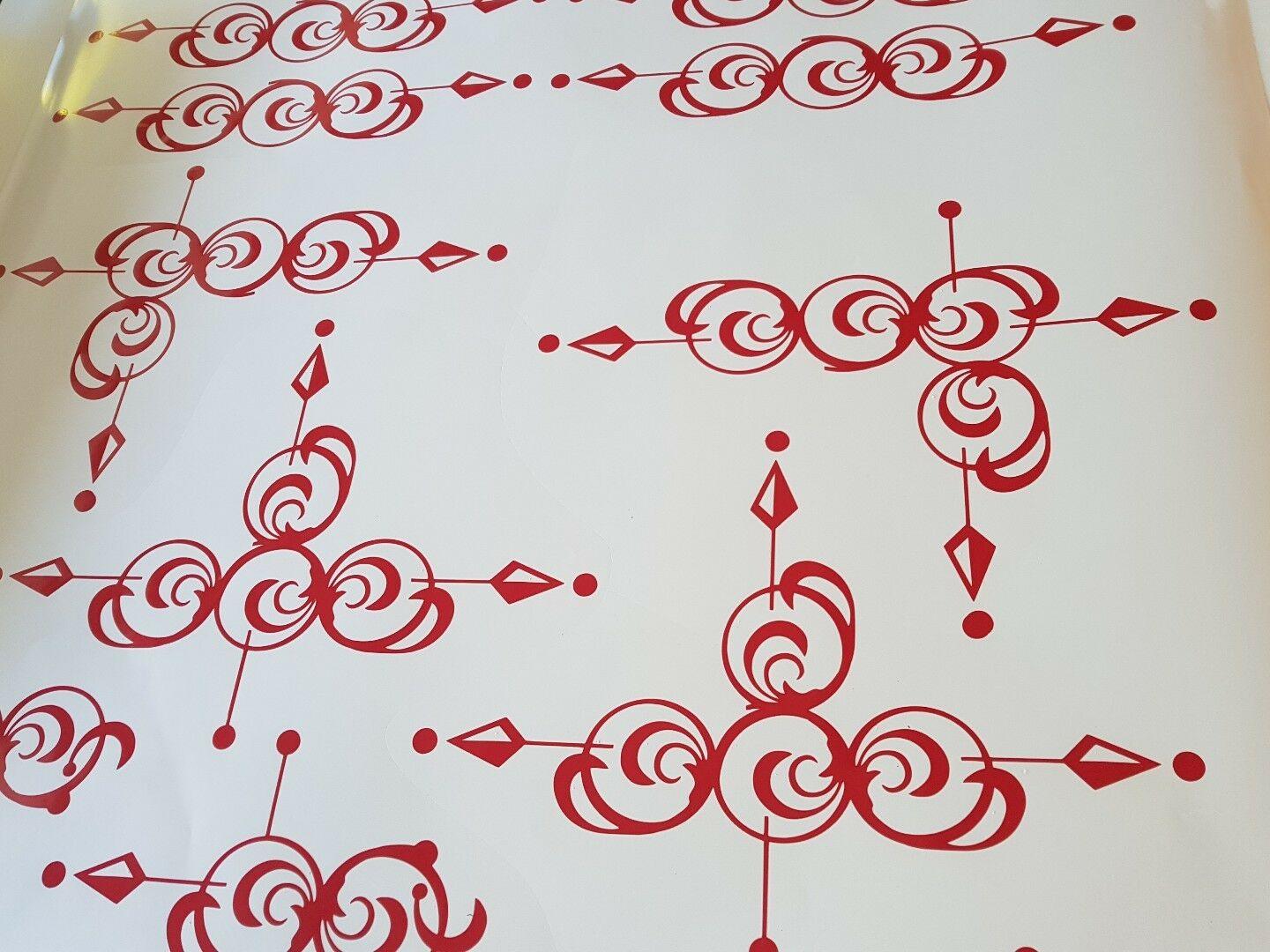 Pinstripe scroll sticker set for horse float, truck vehicle