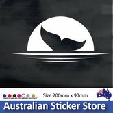 Whale Tail sticker decal for car , laptop, fridge, window