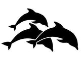 dolphins decal car stickers popular boat rv campervan vehicle