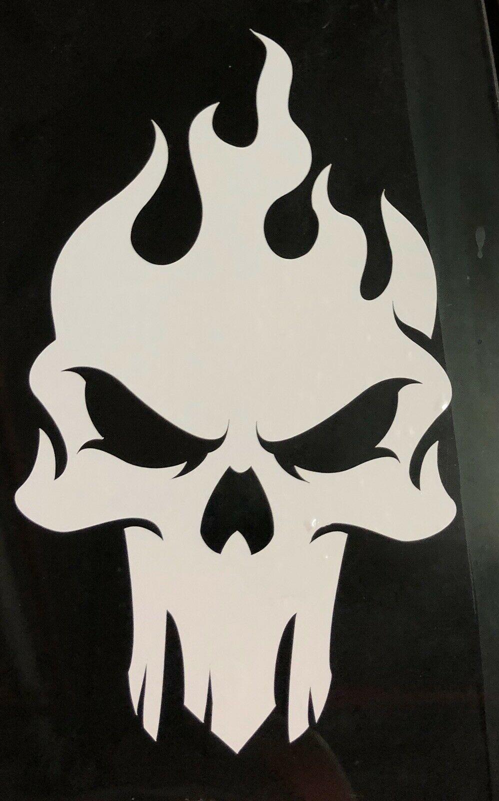 flame skull punisher decal sticker