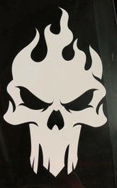 flame skull punisher decal sticker