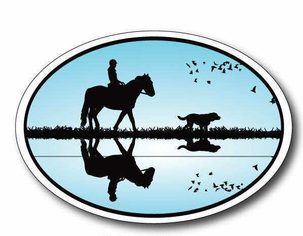 girl on horse sticker