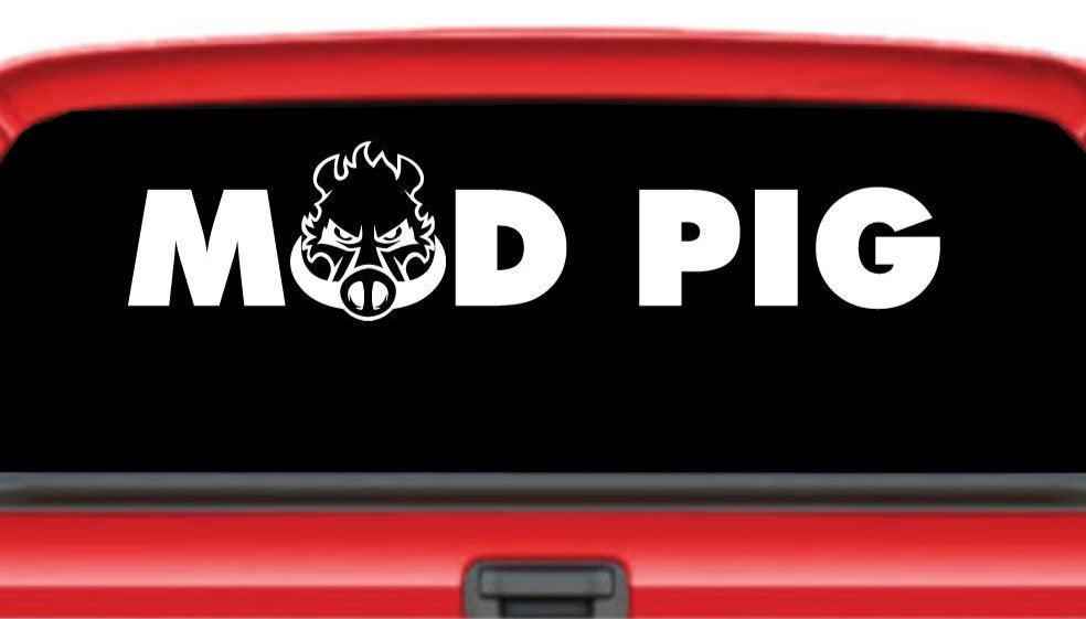 Mad Pig Live It Large 4x4 Vehicle Decal