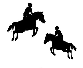 Show Jumping Horse Decal (set of 2)