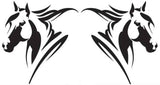 Horse head vinyl sticker decals vehicle horse float truck trailer car