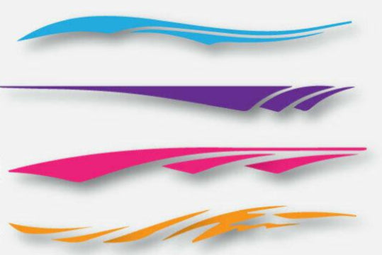 vehicle sside stripe for boat car motorhome horse float truck