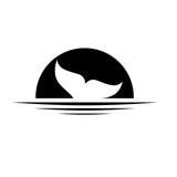 whale tail vehicle sticker decal in 2 colours motorhome RV camper - Mega Sticker Store