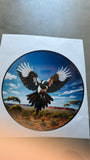 flying swooping Magpie vehicle sticker   landscape  decal car truck trailer  motorhome camper 3a