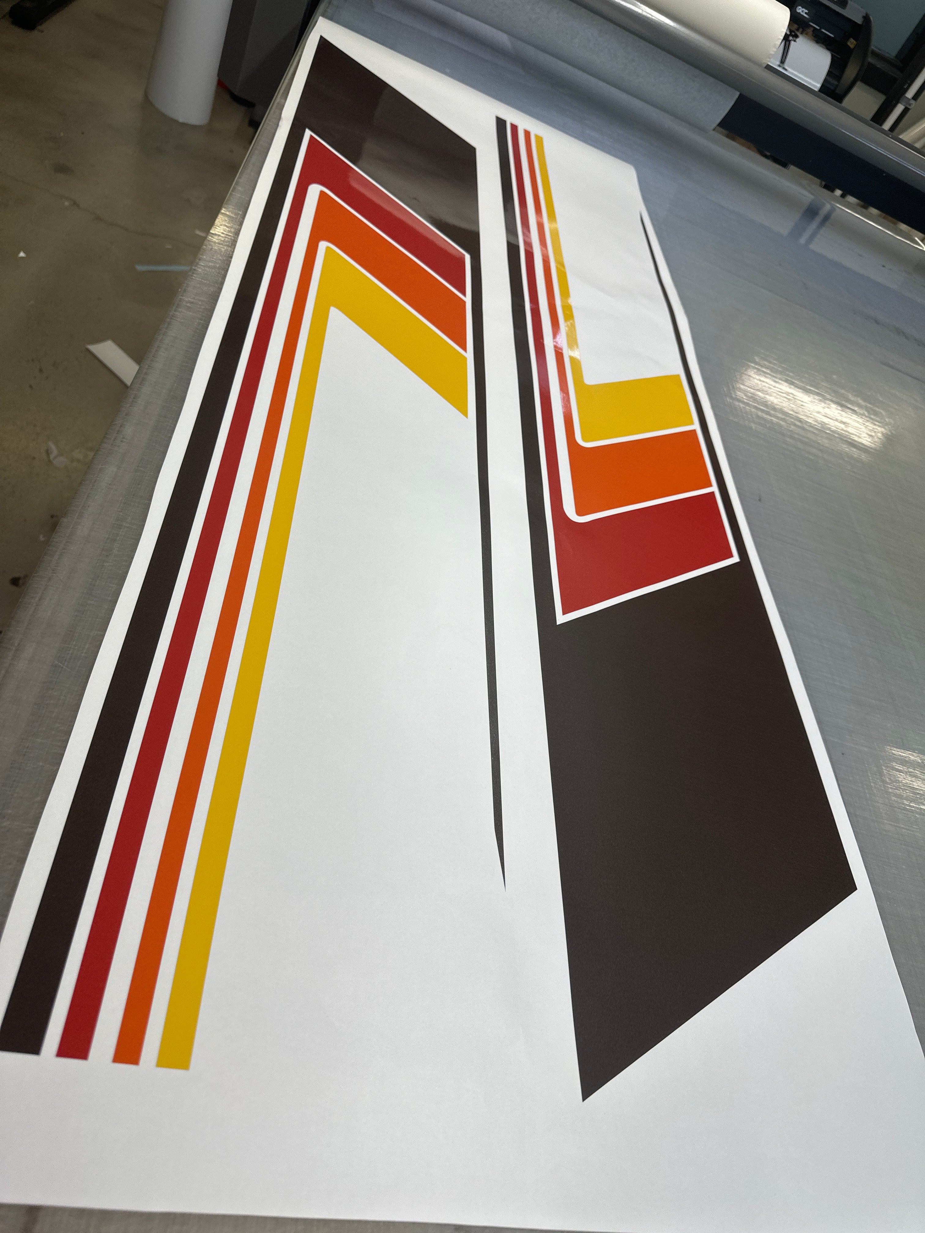 vehicle Side stripes retro colours suitable for landcruiser jeep van motorhome truck pinstripes