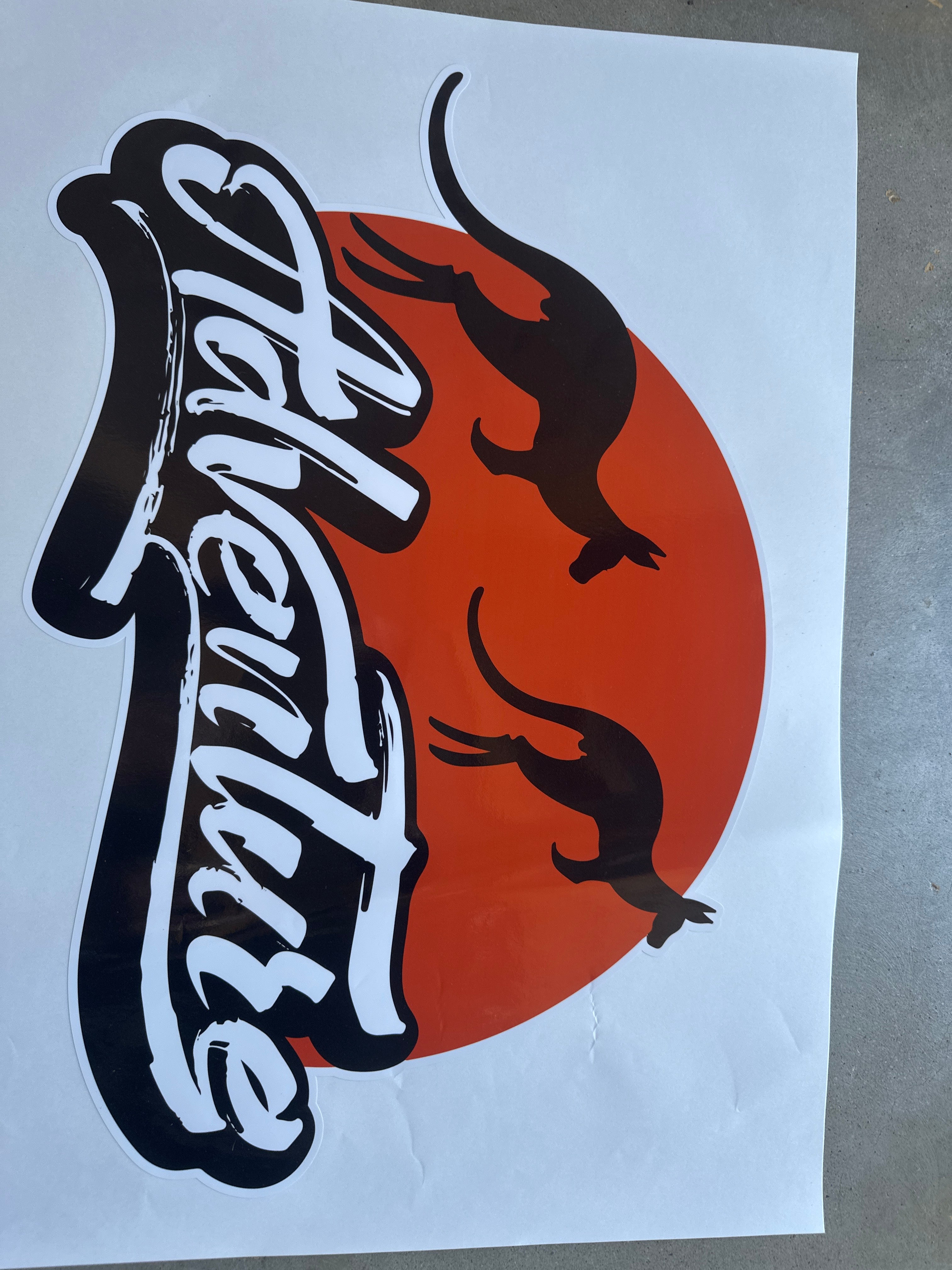 Adventure awaits decal sticker Kangaroos motorhome truck vehicle