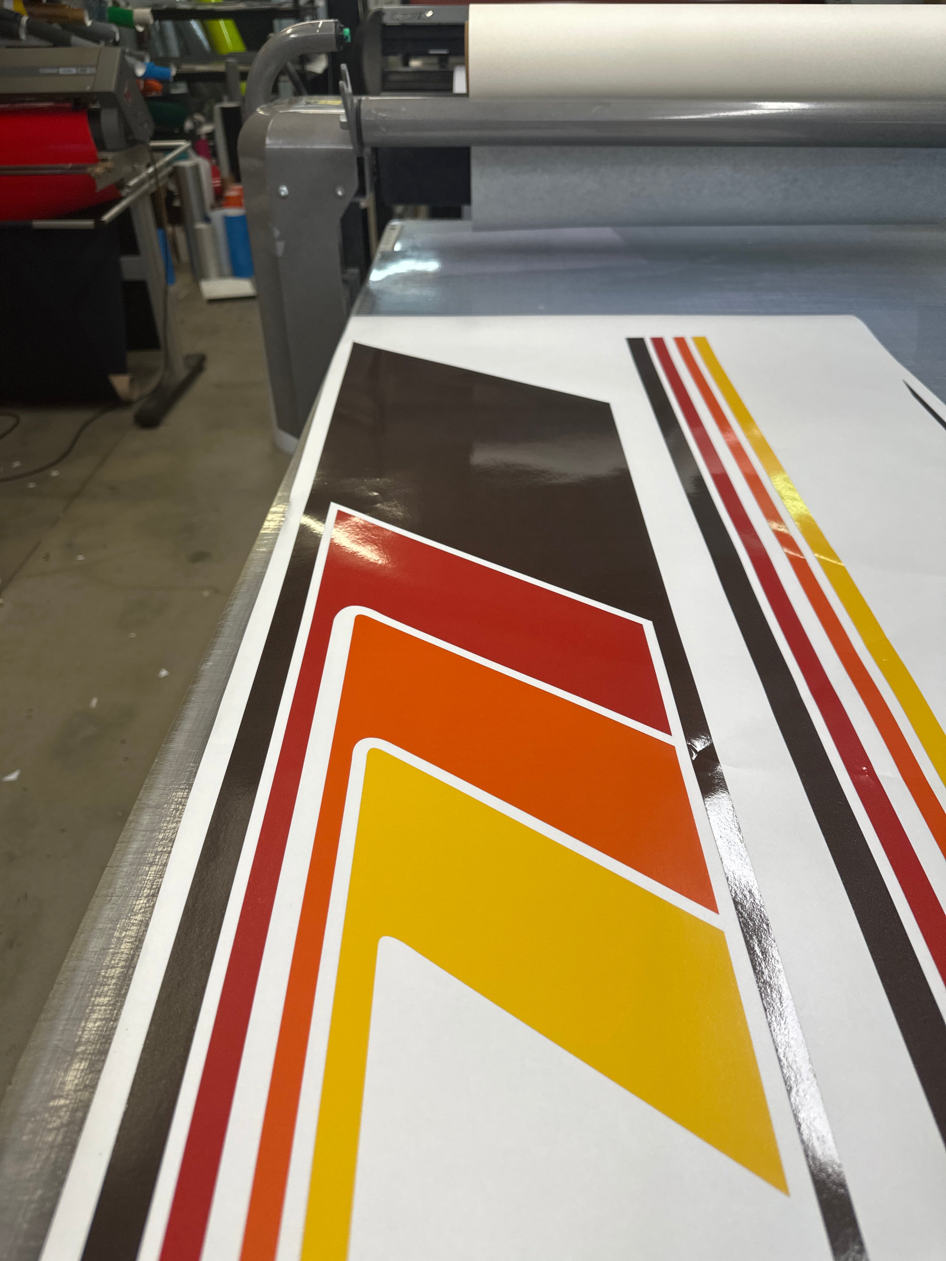 vehicle Side stripes retro colours suitable for landcruiser jeep van motorhome truck pinstripes