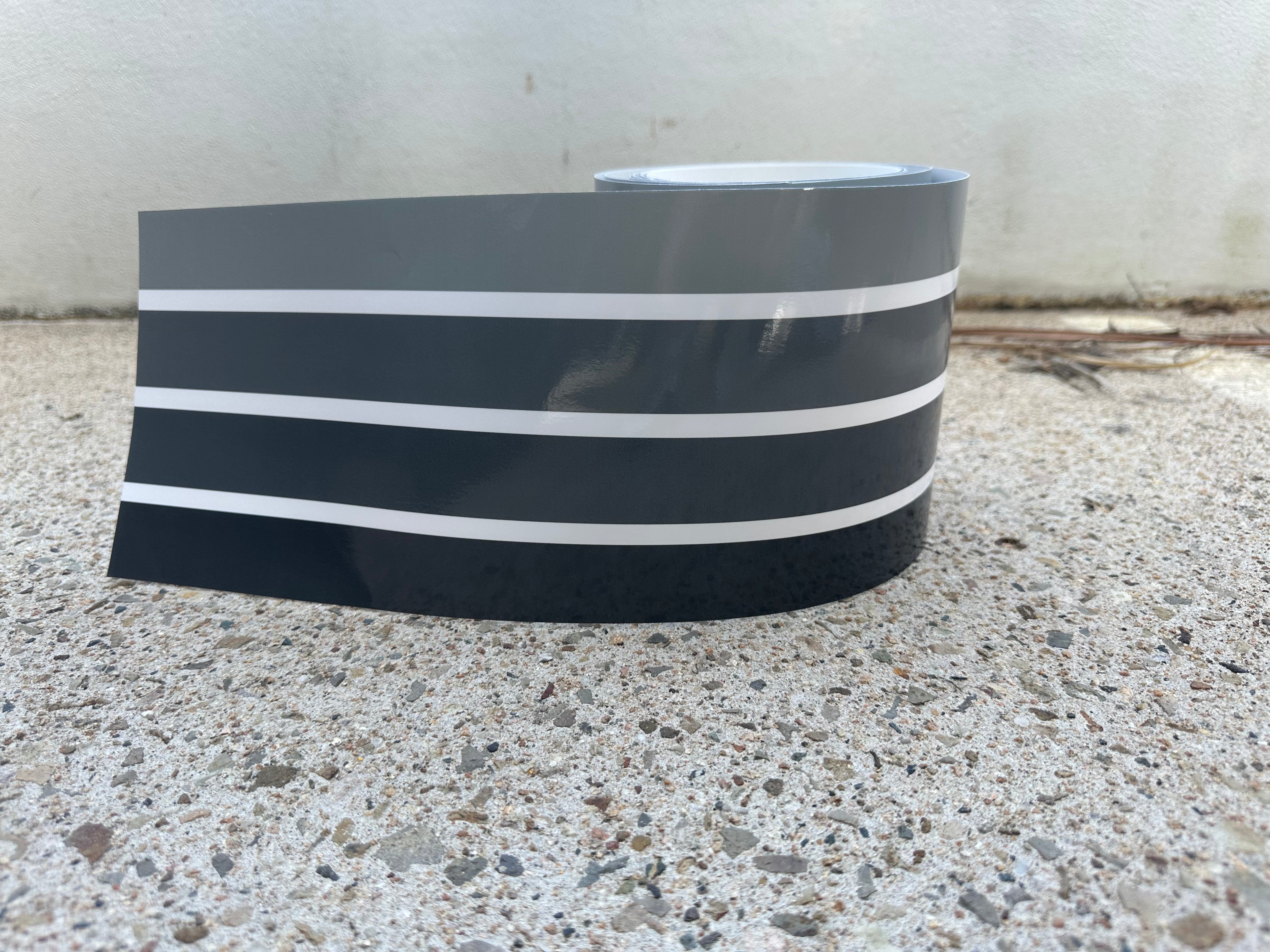 Grey & Black Pinstripe Vinyl Decal for Campervan | Custom Van Stripe Sticker
